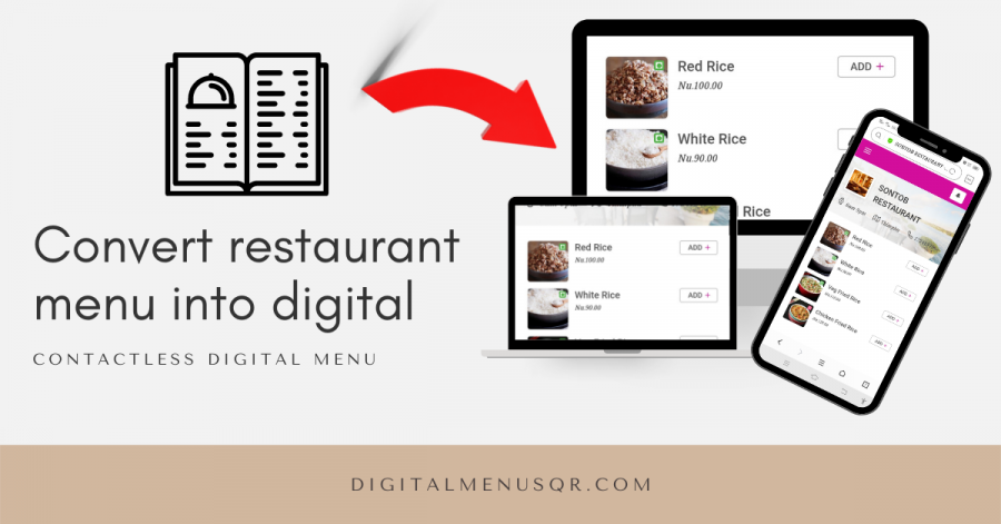 Contactless Digital Menu For Restaurant