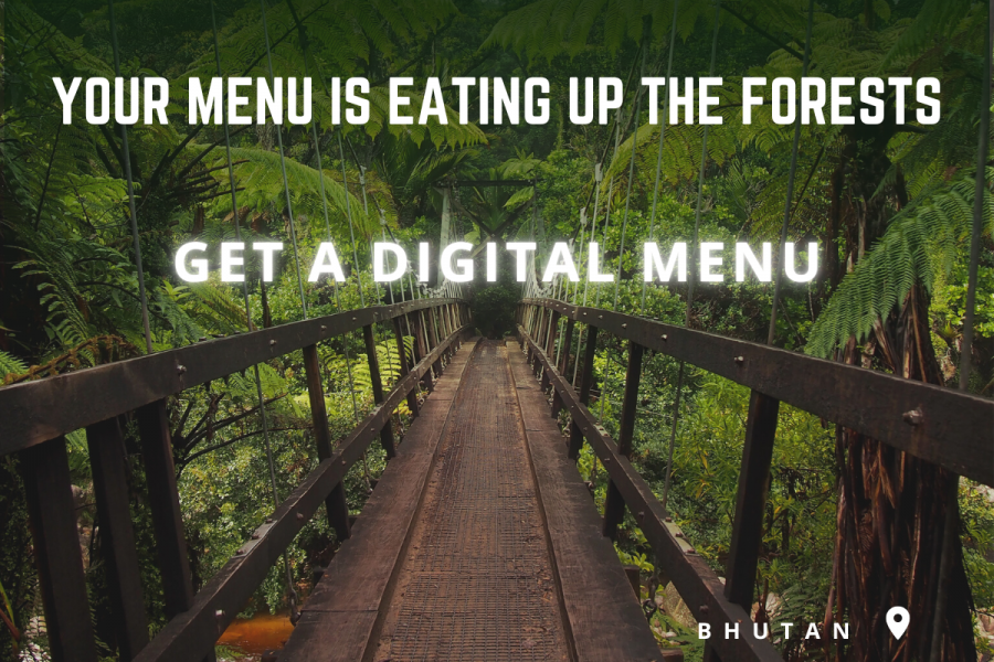 Your menu is eating up the forests â€“ Get a Digital Menu